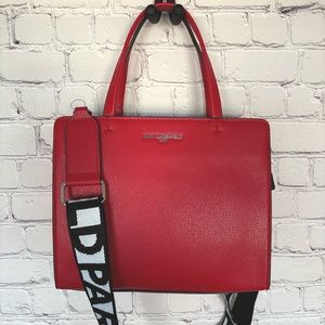KARL LAGERFELD Maybelle Red Medium Satchel Crossboby Handbag